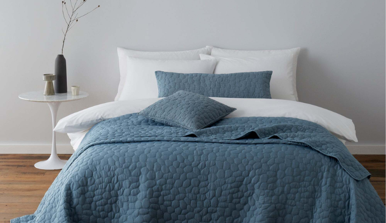 Pebble Teal Bedspread By Dunelm