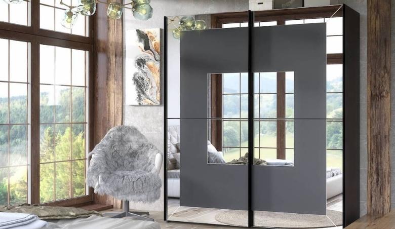 3 Door Wardrobe Oxygen Sliding Door Wardrobe - Grey By Arthauss