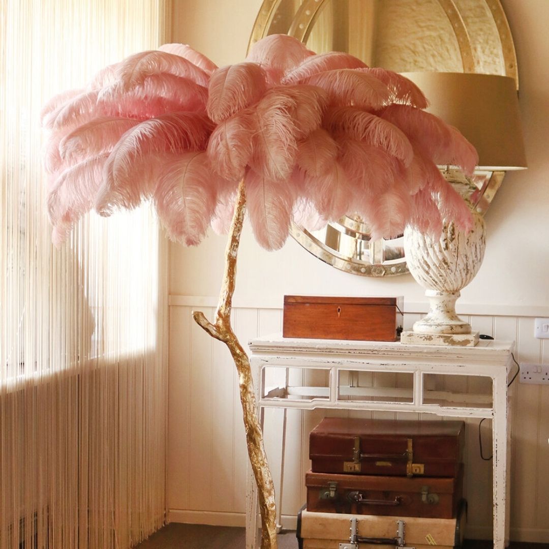 Classic Plumes Gold Floor Lamp by Amara