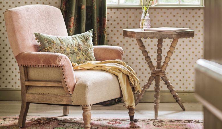 Graham and Green Armchair and Side Table