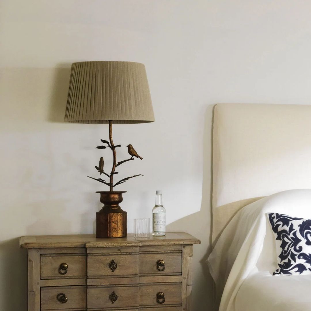 Lark Table Lamp - Antique Gold By OKA