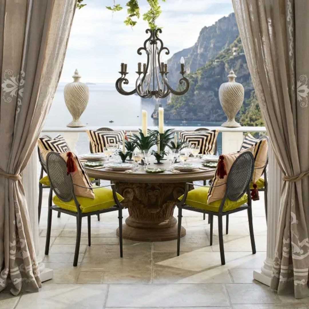 Round Acanthus Dining Table by OKA