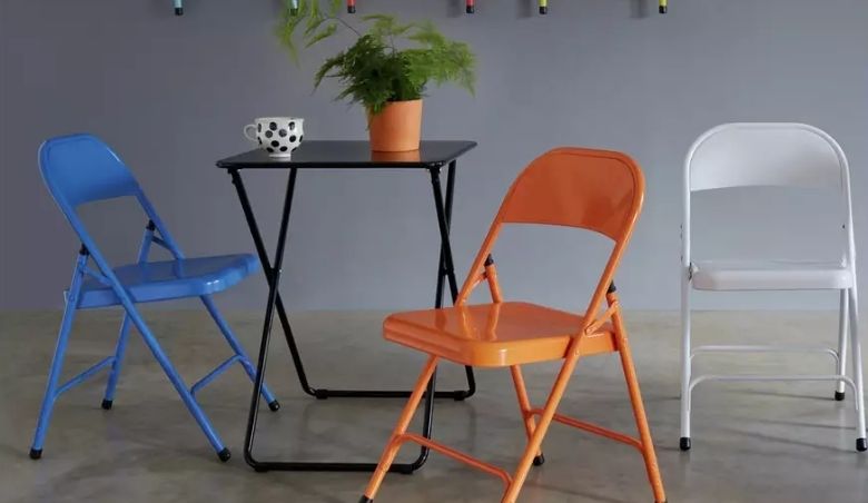 Macadam Metal Folding Chair by Habitat