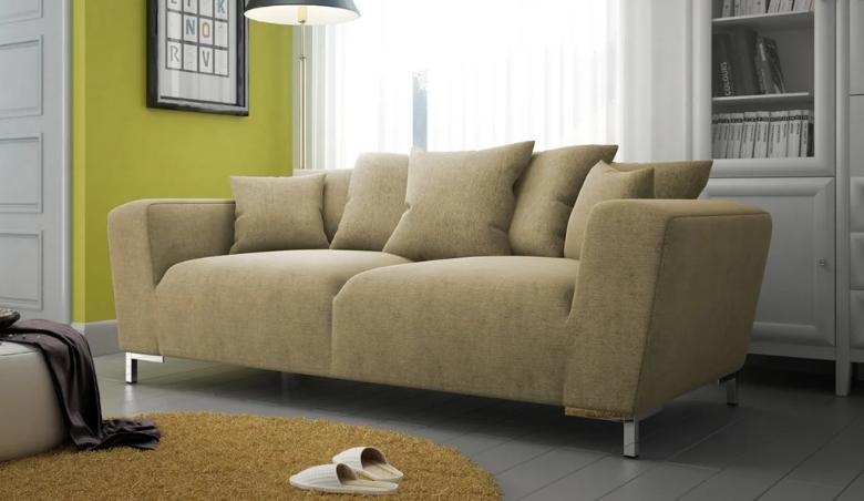 Stone 3 Seater Sofa, Beige by SLF24