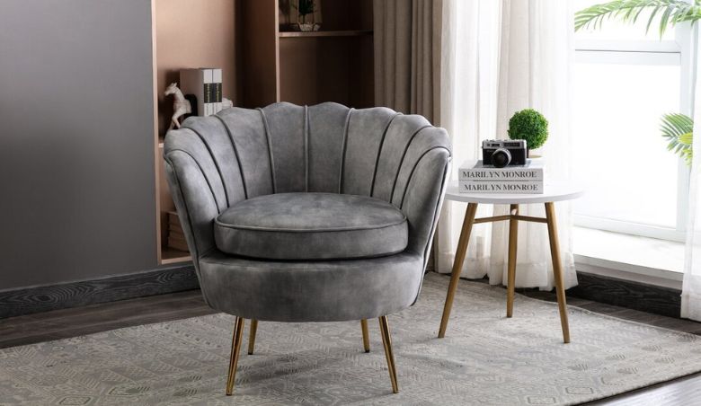 Vinay Grey Accent Chair by Wayfair