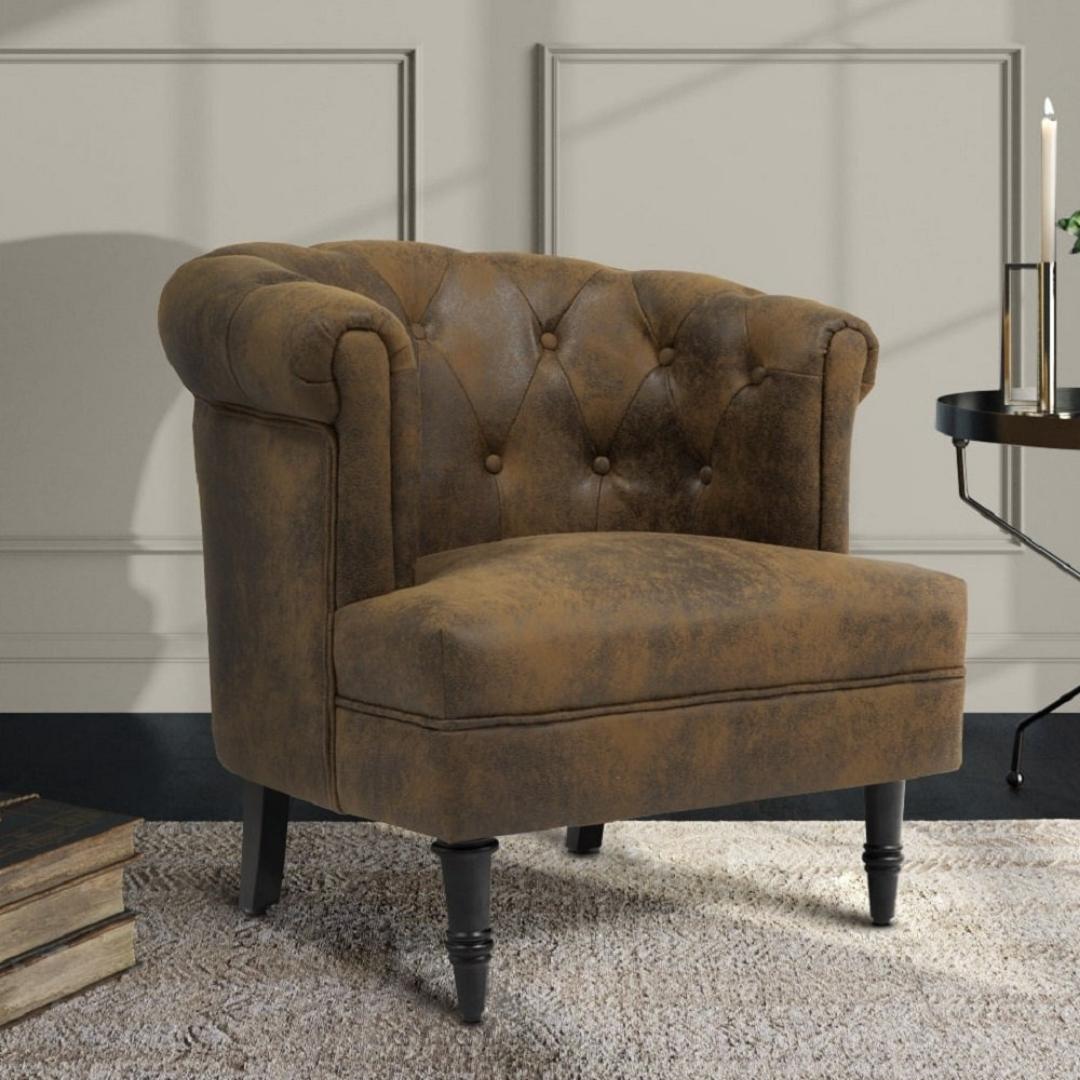 Leather accent chair for Dad