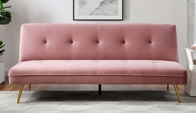 Logan Sofabed Blush by Dunelm