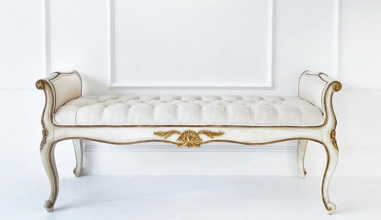 Palais Royal Upholstered Bench by French Bedroom
