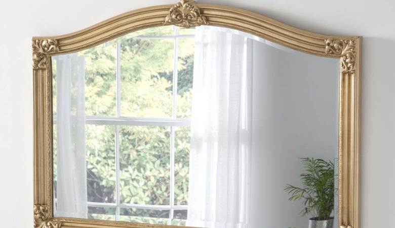 Aurora Arched Wall Mirror in Gold by Olivia's