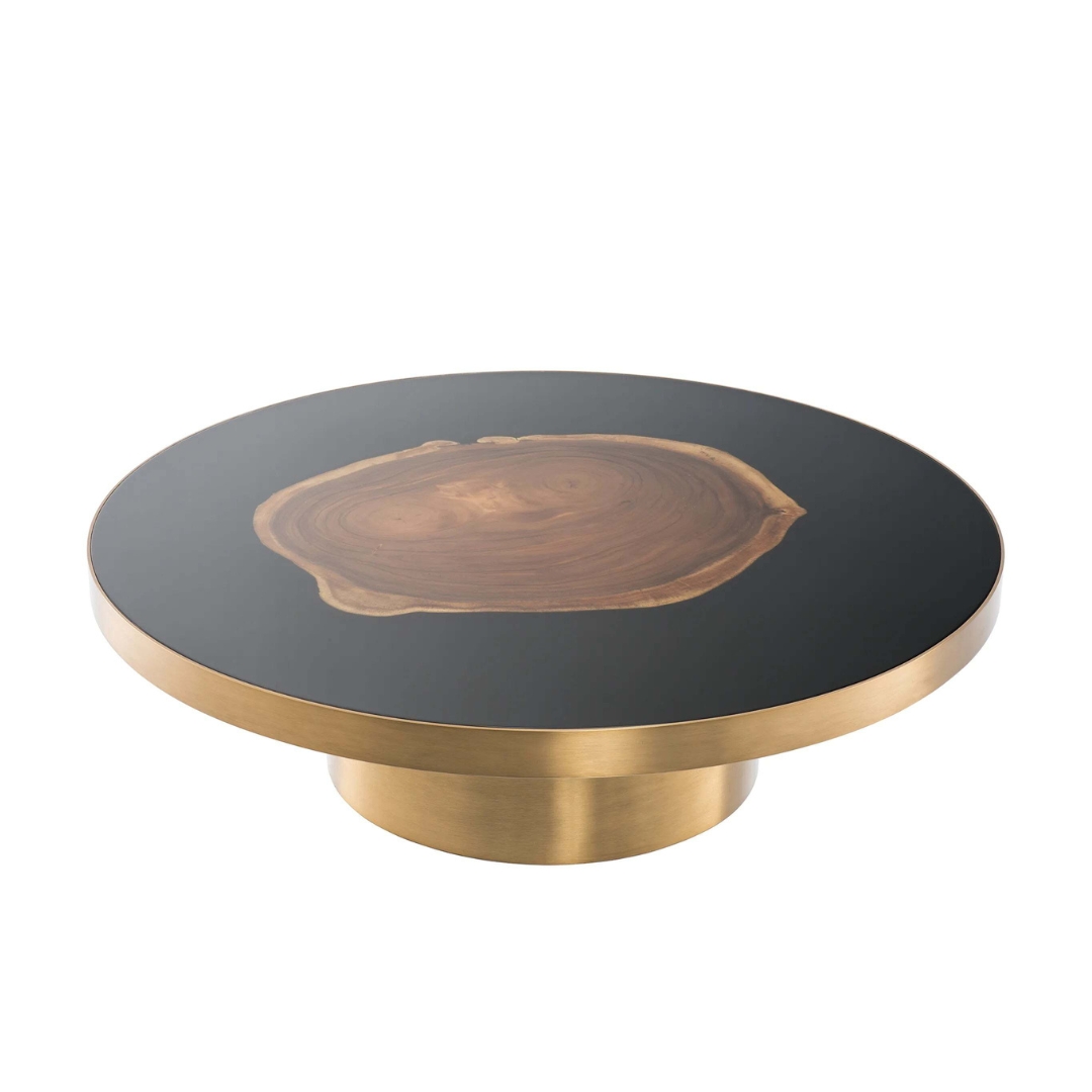Eichholtz Concord Coffee Table in A Brushed Brass Finish by Olivia's