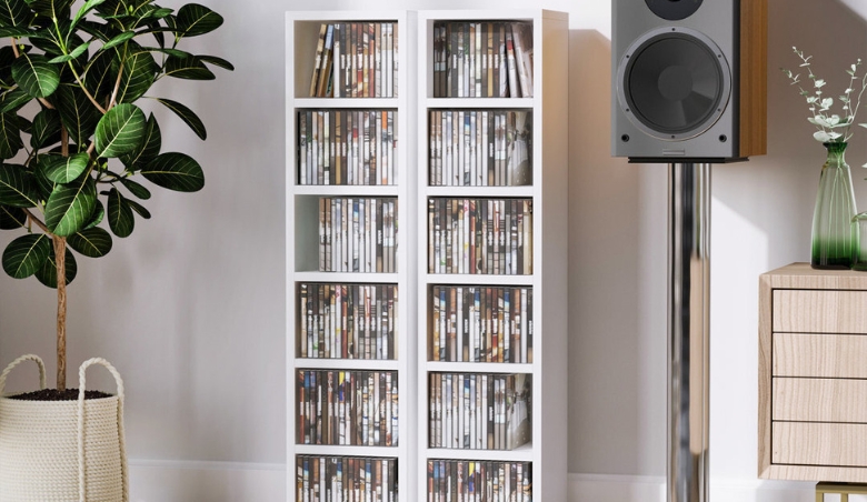 Multimedia Open DVD/CD Shelf by Wayfair