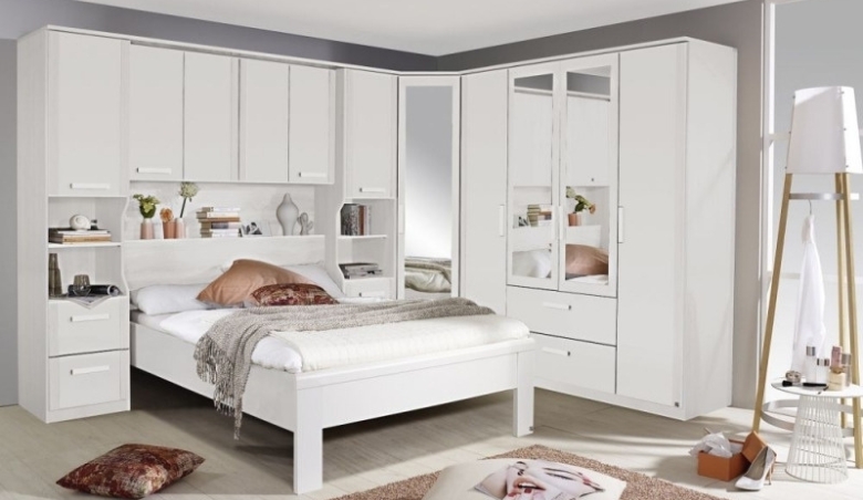 Rauch Rivera White Corner Wardrobe by Choice Furniture Superstore