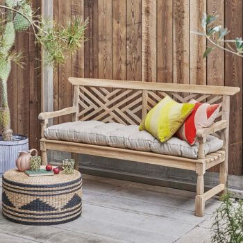 Graham and Green Geometric Cross Garden Bench