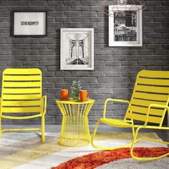 Novogratz Roberta Metal Rocking Chair
