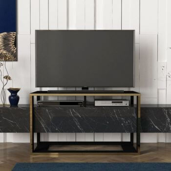 Wayfair Weldona Black Marble Effect TV Unit