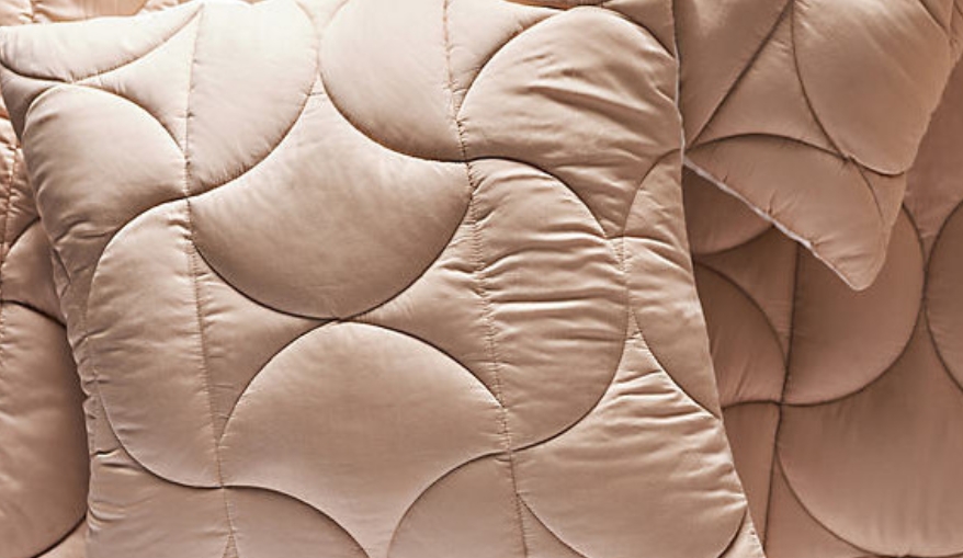 Anthropologie - Polaire Solid Quilted Puffer Square Pillowcase - £48
