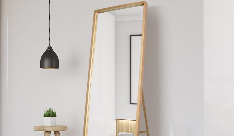 Nevada Oak Cheval Mirror By Choice Furniture Superstore