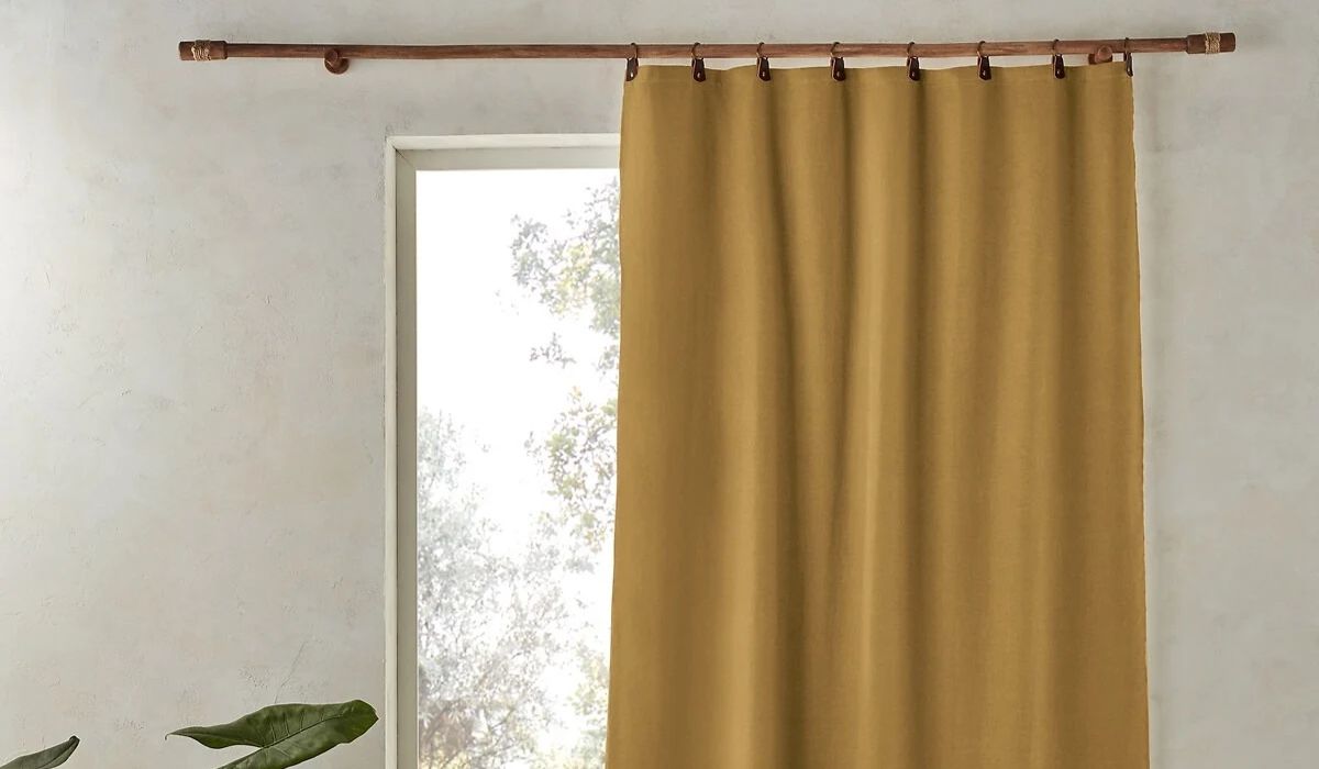 La Redoute - Private Blackout 100% Washed Linen Curtain with Rings