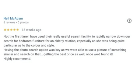 Neil Mc Adam ufurnish Google Review
