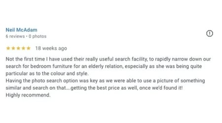 Neil Mc Adam ufurnish Google Review