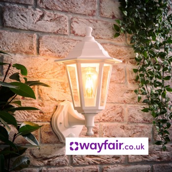 thumbnail interactive-video image 1 of 6-Panel Outdoor Wall Lantern With Smart Photocell – Motion Sensor, Hardwired, DLight-210BLK 1 of 5